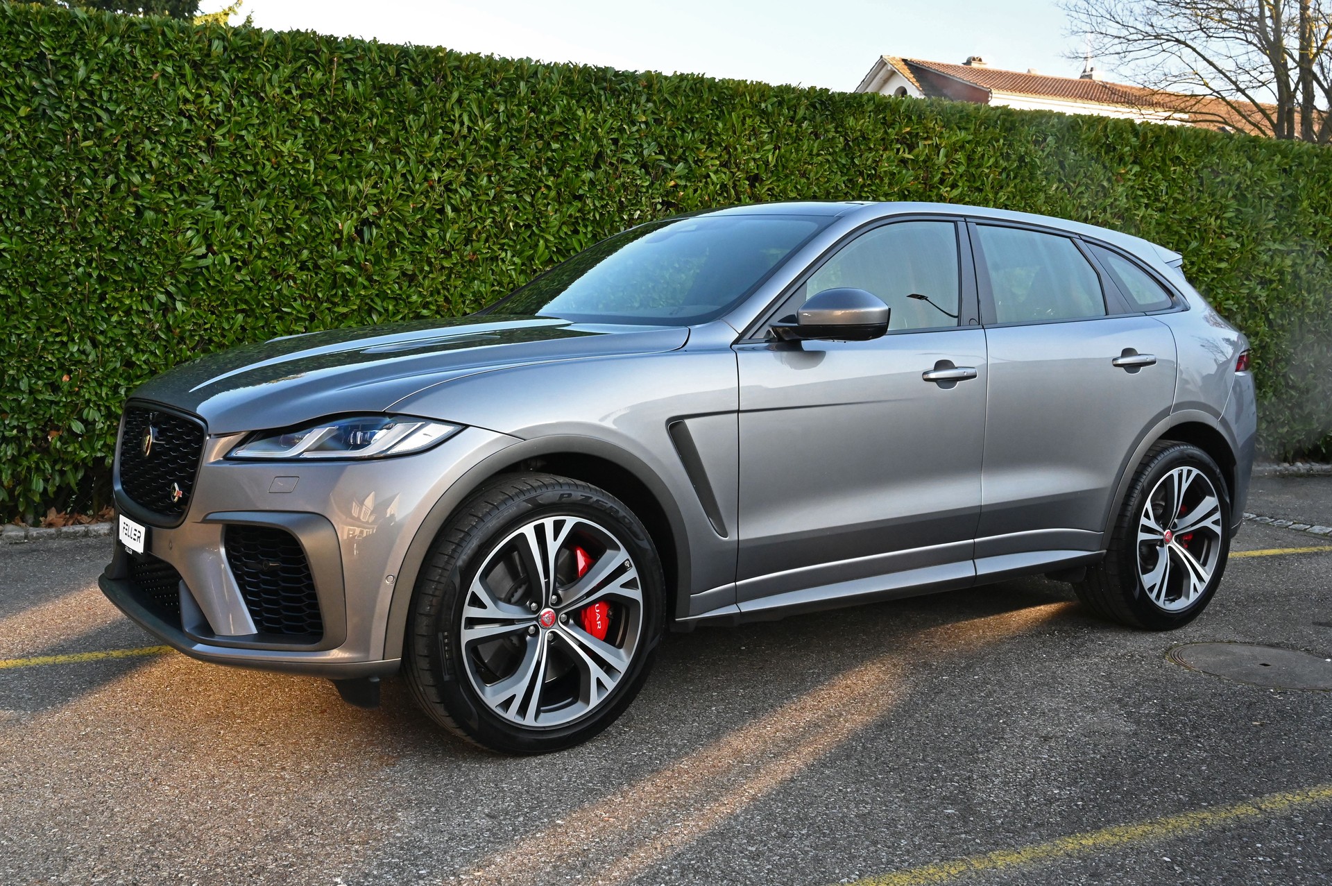 JAGUAR F-Pace 5.0 V8 SVR P550 AWD Eiger Gray / Tan-showroom-element-2