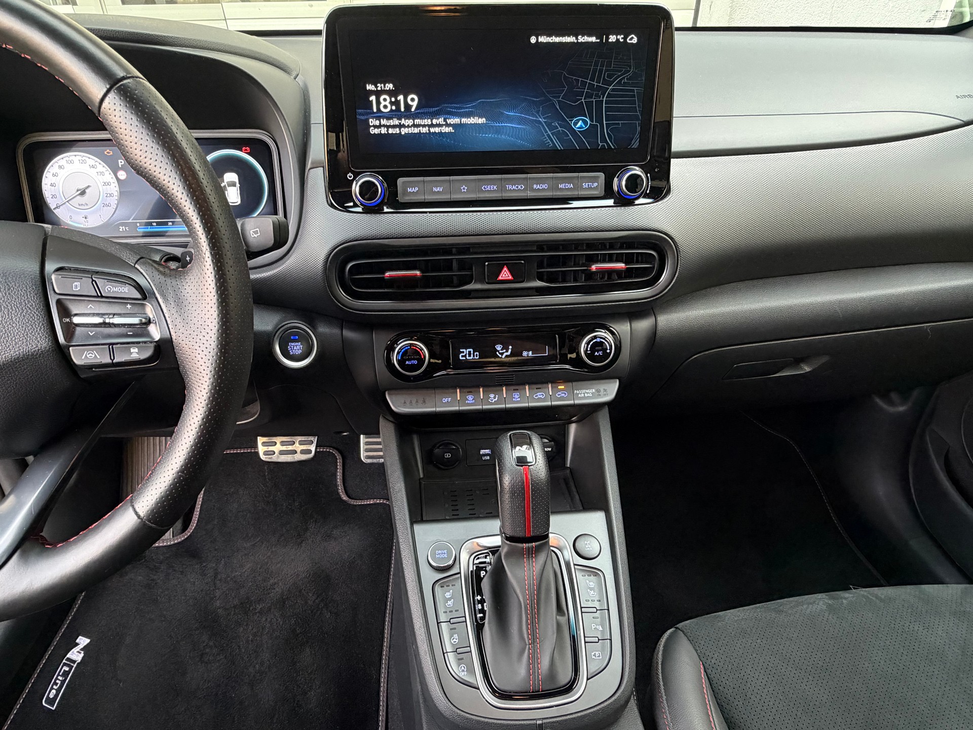 HYUNDAI Kona 1.6 T-GDi N Line 4WD DCT*Voll Austattung*Werksgarantie*TOP Gepflegt*-image-12