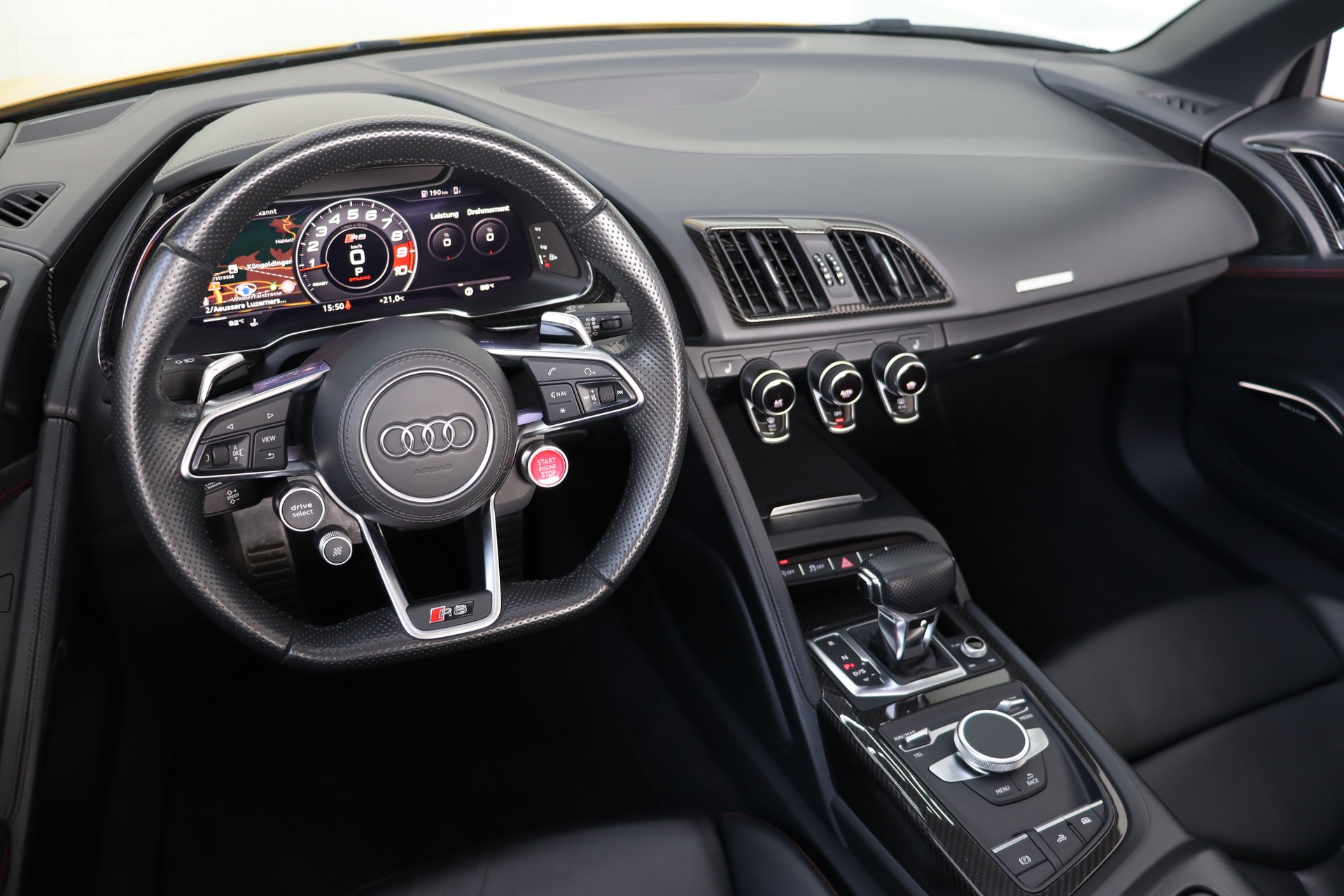 AUDI R8 SPYDER PERFORMANCE S-TRONIC * VEGAS-GELB * BANG & OLUFSEN * KW-GEWINDEFEDERN * VOLLLEDER * RÜCKFAHRKAMERA-image-21