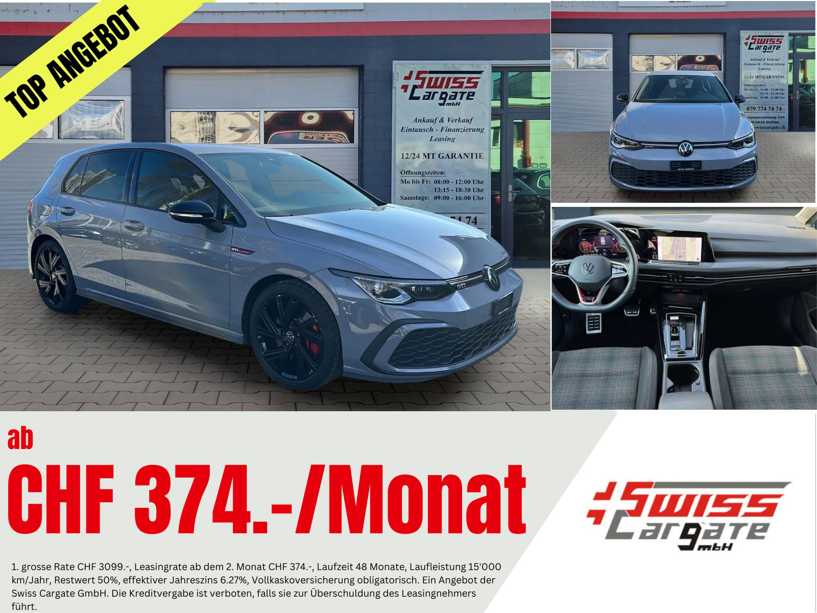 VW Golf 2.0 TSI GTI DSG mit Rückfahrkamera & Black Style Paket