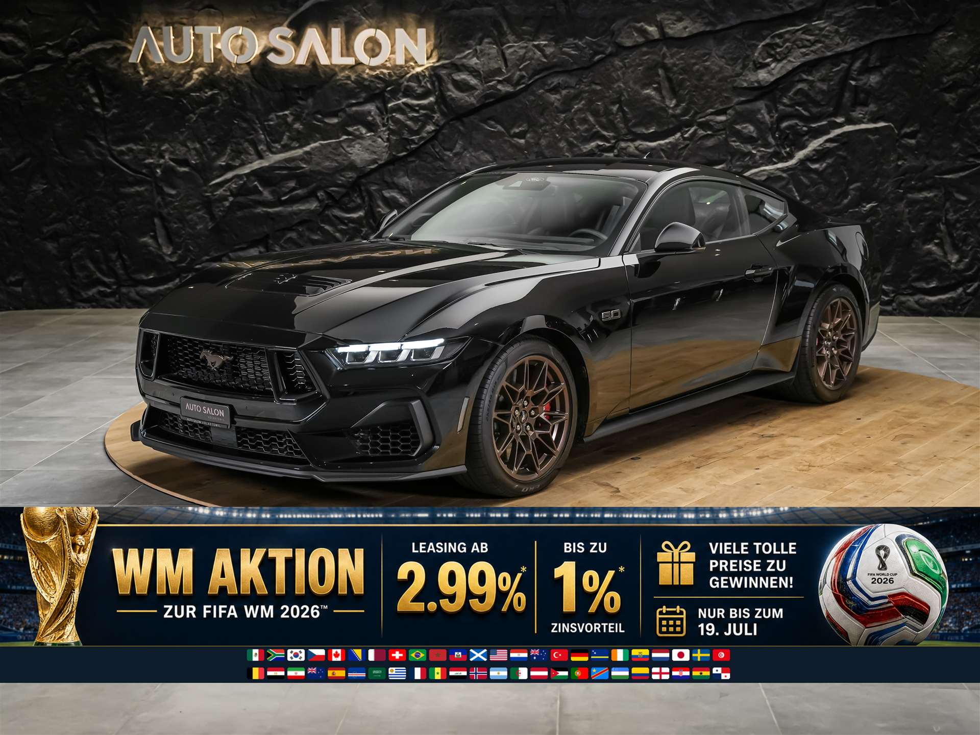 FORD Mustang Fastback 5.0 V8 GT Automat *Werksgarantie*Abstandsregler*Lenkradheizung*-image-0