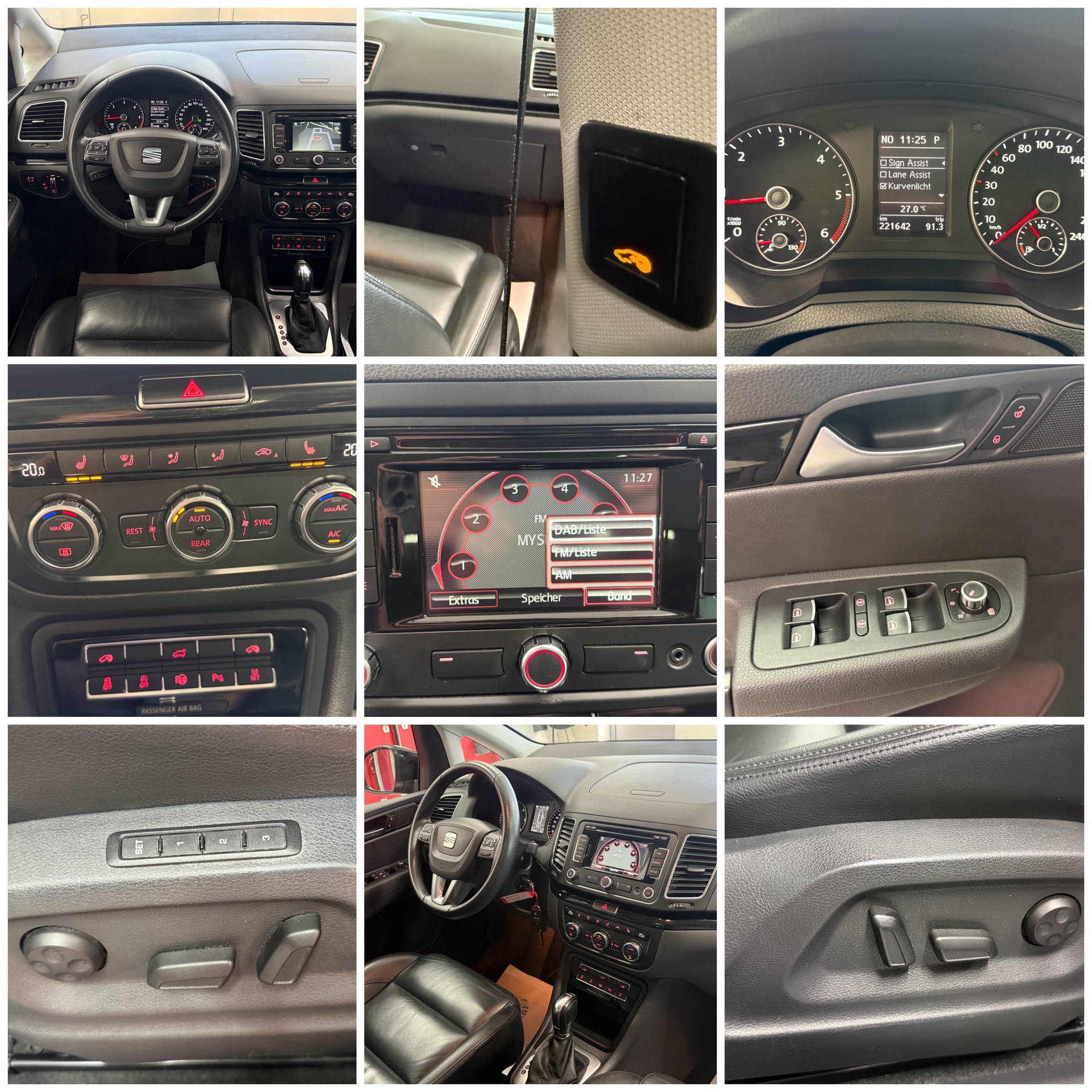 SEAT Alhambra 2.0 TDI Style DSG, frisch ab MFK, Servicegepflegt, Leder, AHK 2.2T Panorama 7 Sitze u.v.m-image-29