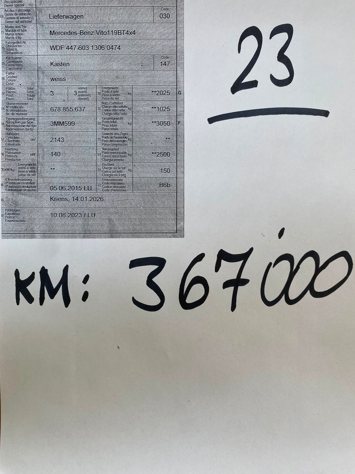 MERCEDES-BENZ Vito 119 BlueTEC L 4Matic 7G-Tronic Euro 6-image-12