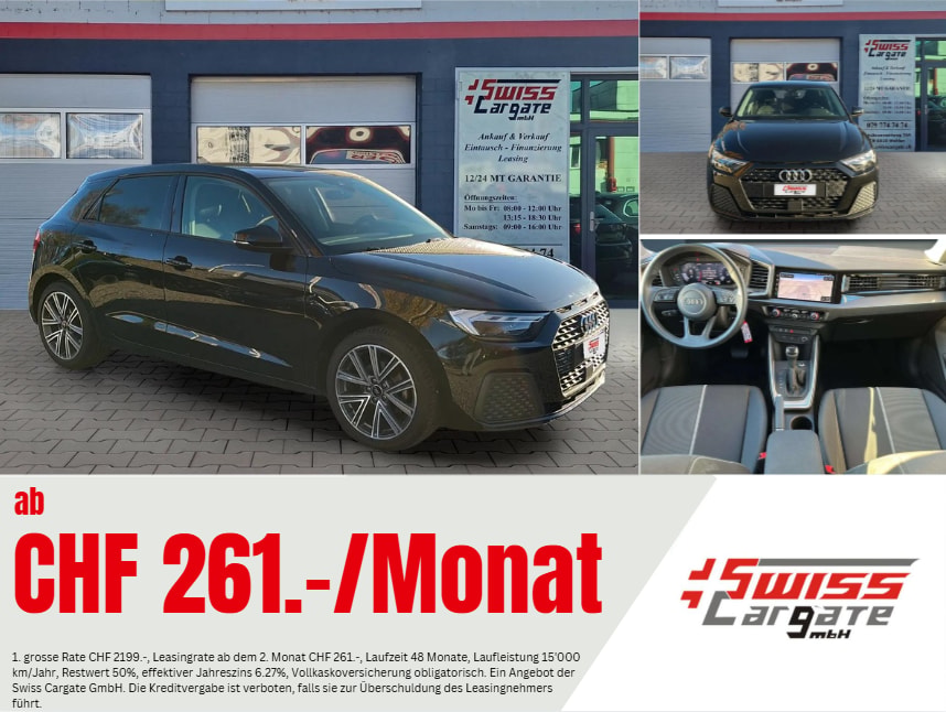 AUDI A1 Sportback 30 TFSI advanced S-tronic mit 5J Werksgarantie oder bis 100000km-image-0