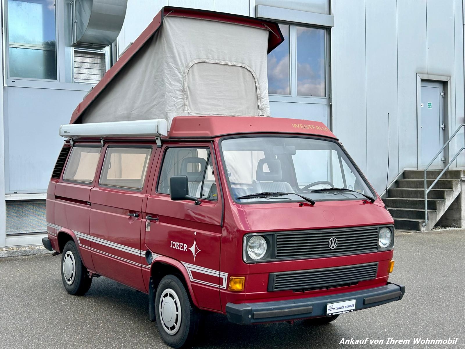 VW T3 WESTFALIA JOKER AUFSTELLDACH CAMPER 1,9 KAT. WBX 5G. MECH.-image-0