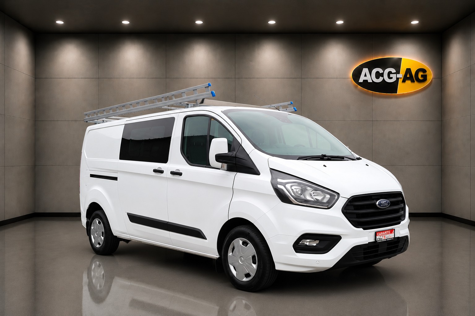 FORD Transit Custom Van 320 L2H1 DK Trend ** 6-Plätzer ** RF-Kamera ** Anh-Kupplung ** Dachtäger ** Heckleiter ** Frisch Ab MFK-image-0
