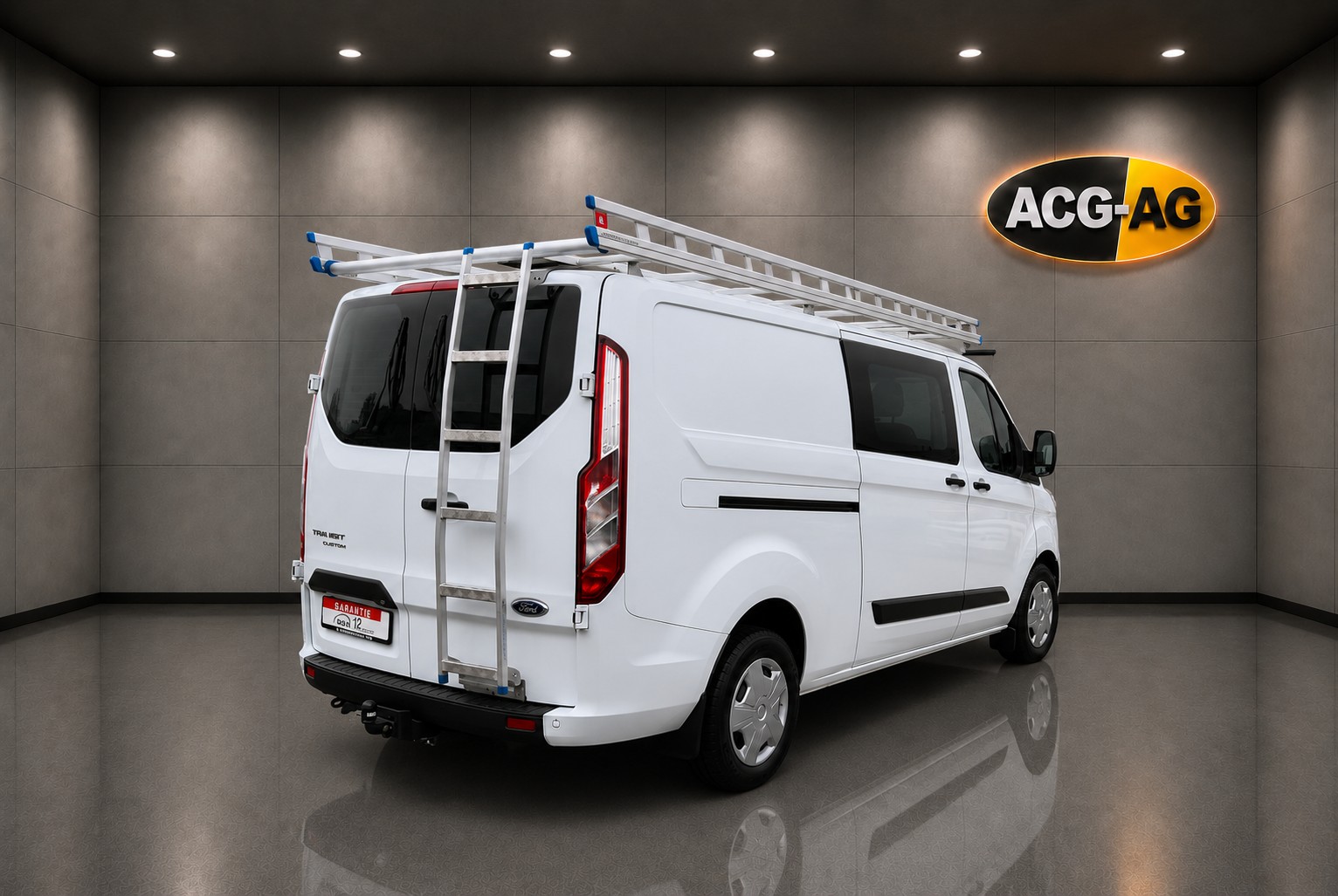 FORD Transit Custom Van 320 L2H1 DK Trend ** 6-Plätzer ** RF-Kamera ** Anh-Kupplung ** Dachtäger ** Heckleiter ** Frisch Ab MFK-image-7