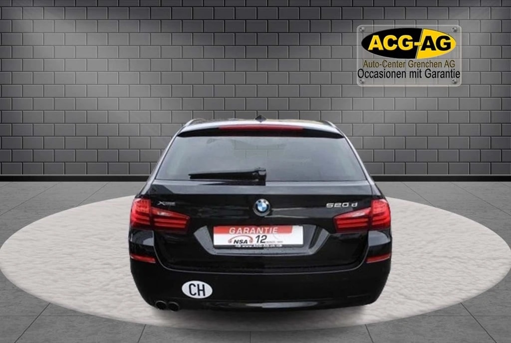 BMW 520d Touring xDrive Steptronic ** Voll-Leder Ausstattung ** G.Navi mit RF-kamera ** Frisch ab MFK **-image-3