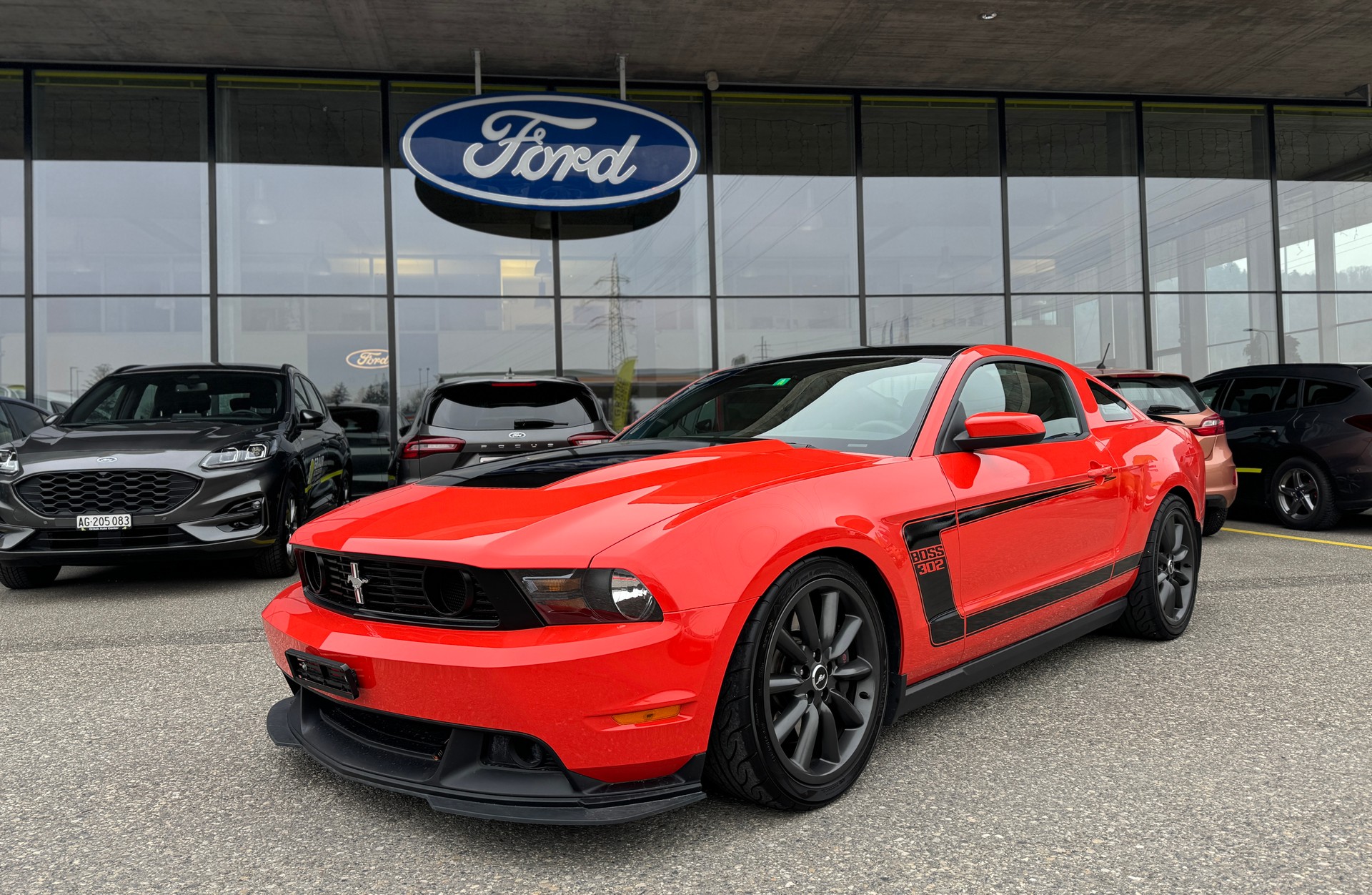 FORD Mustang BOSS 302 5.0L V8 455PS ORANGE #2076 RECARO KW Gewindefahrwerk-image-0