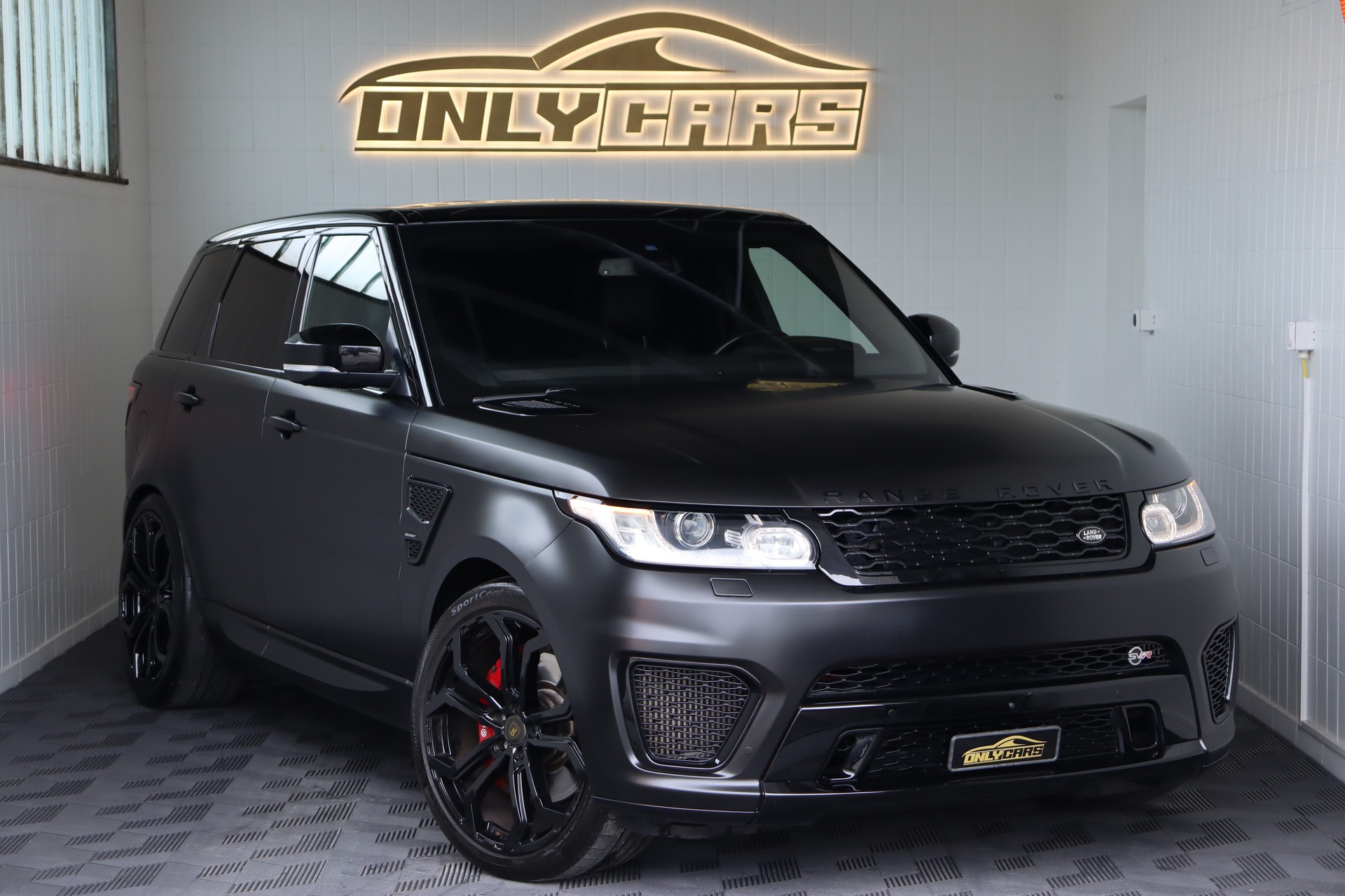 LAND ROVER RANGE ROVER SPORT 4.4 SDV8 AUTOBIOGRAPHY DYNAMIC A ** SVR UMBAU ** CUSTOM FELGEN ** MATTSCHWARZ **-image-0