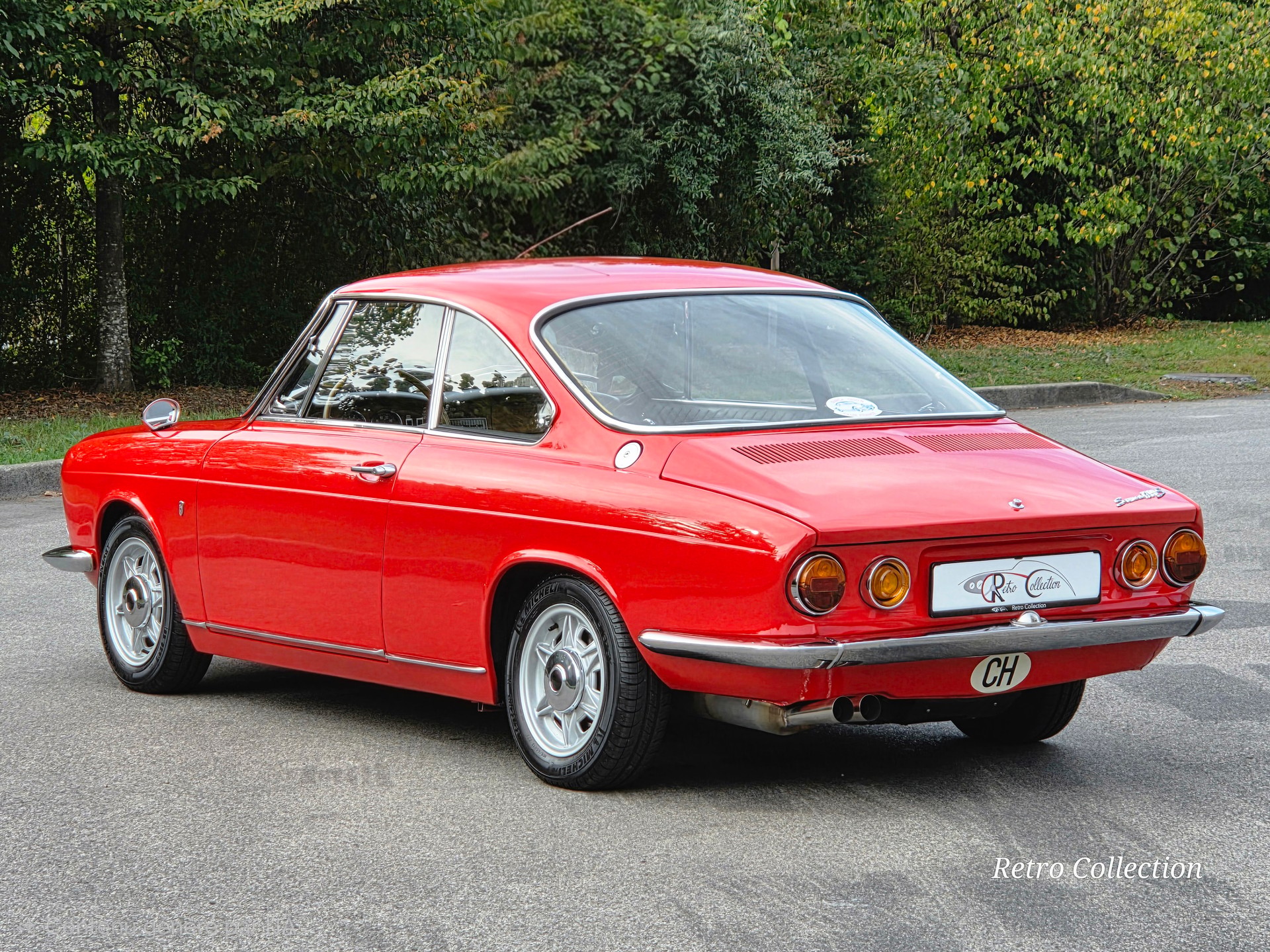 SIMCA 1200 S Coupé Bertone - rarissime - superbe état - jantes Cromodora - expertisée vétéran 07.2025.-image-4