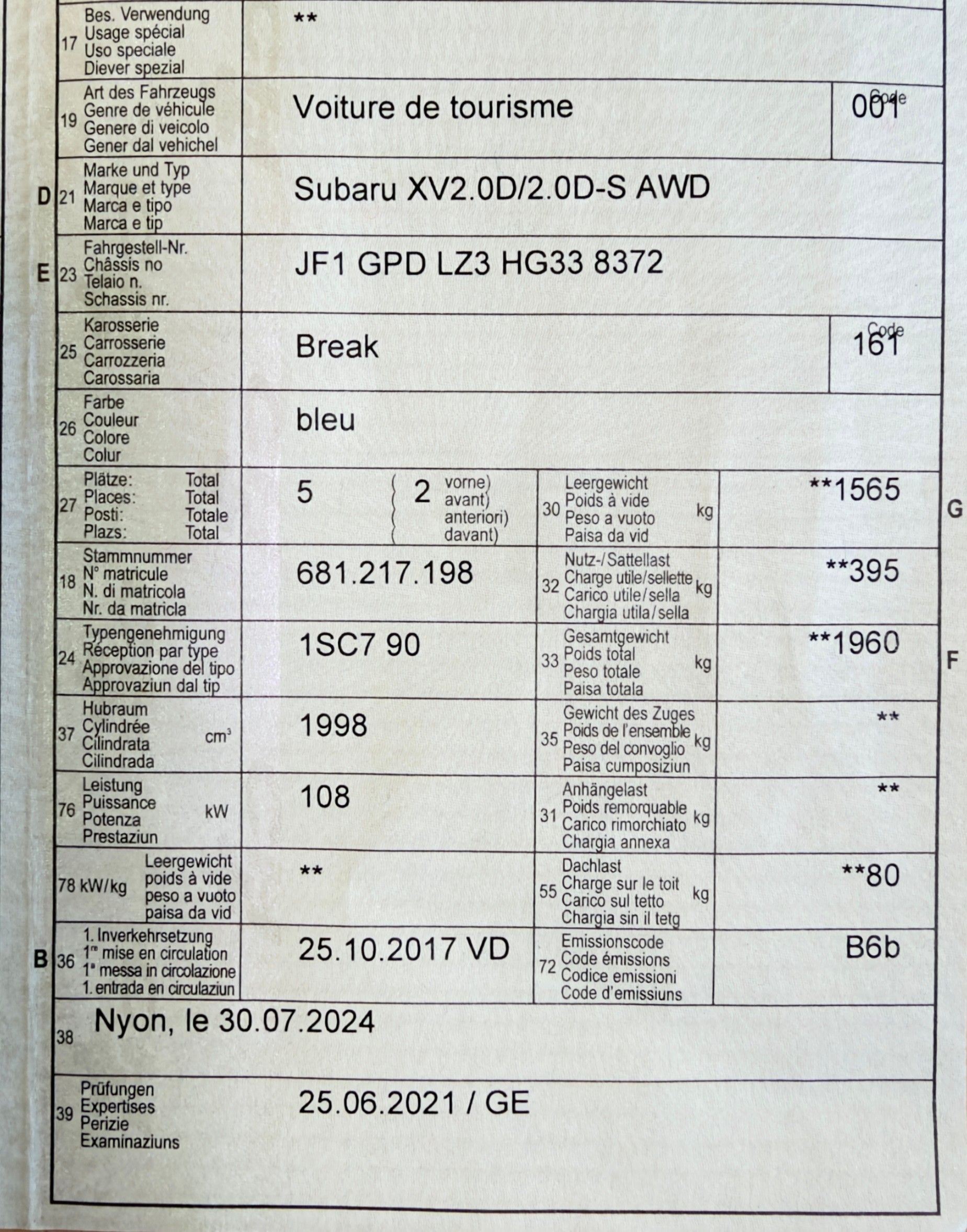 SUBARU XV 2.0D Swiss Two AWD-image-14