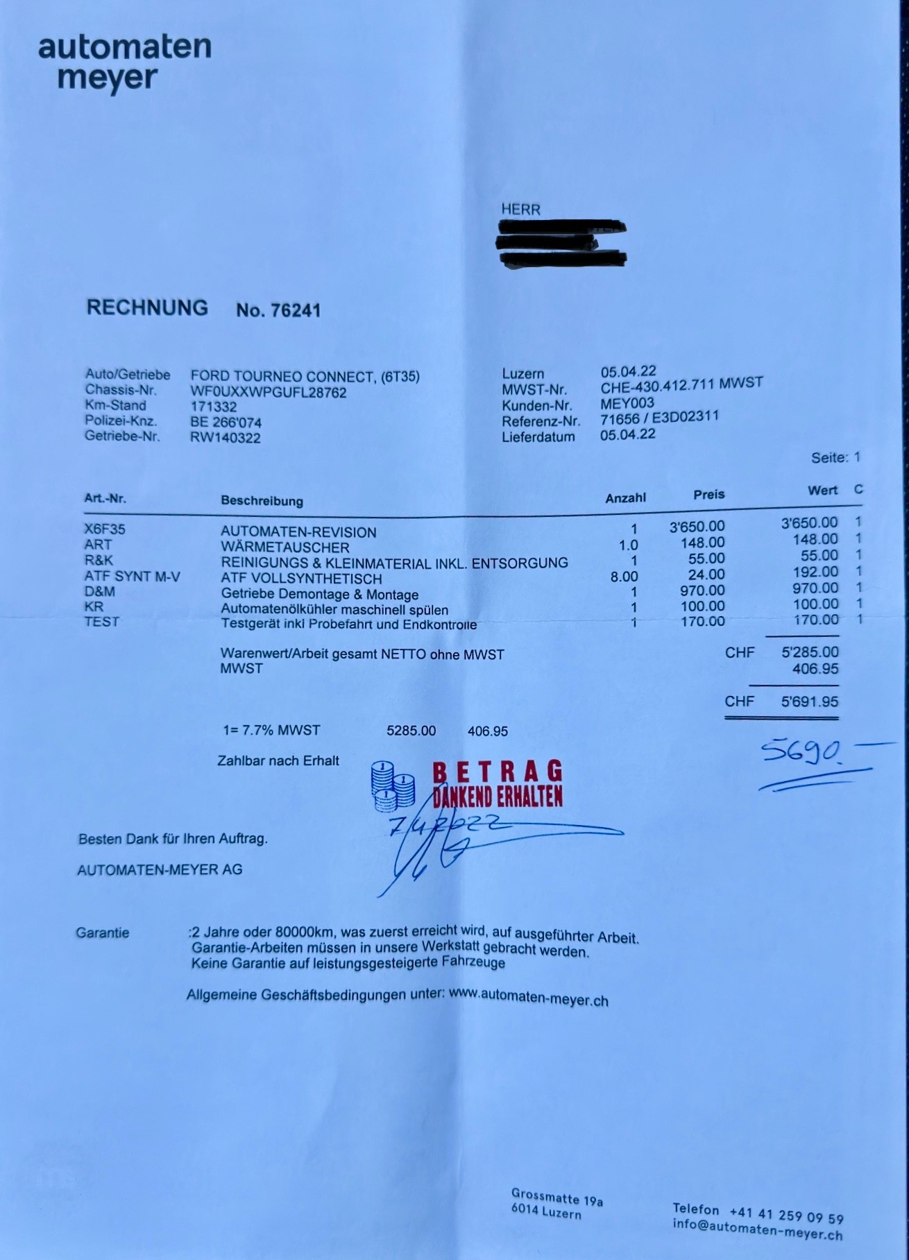 FORD Grand Tourneo Connect 1.6 SCTi Titanium Automatic, 7 Plätze, Panoramadach — slika 22