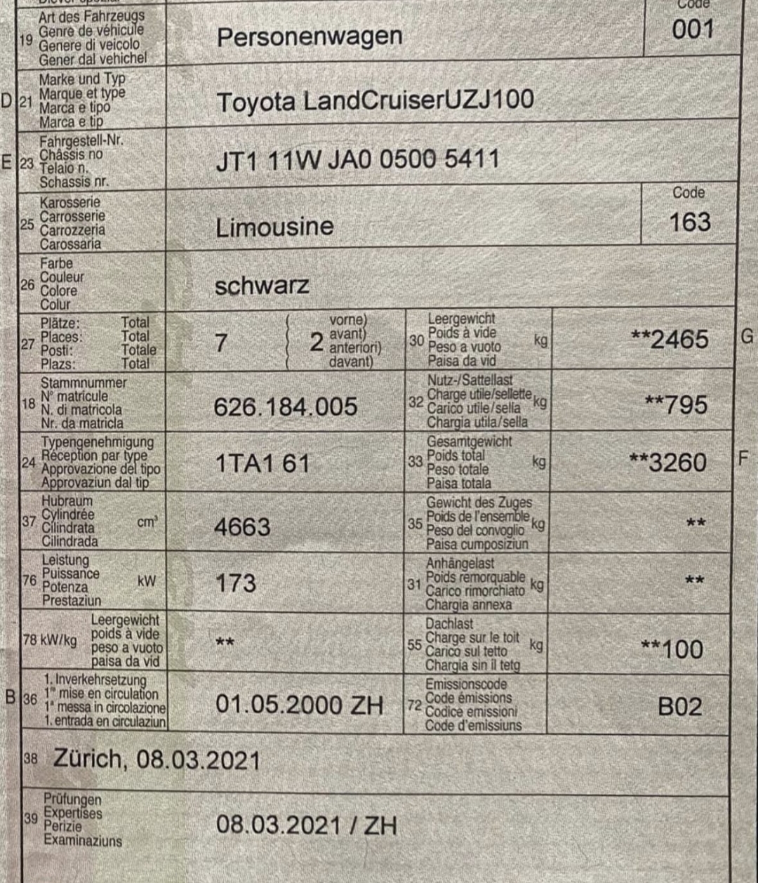 TOYOTA Land Cruiser 500 4.7 S.Saloon-image-14