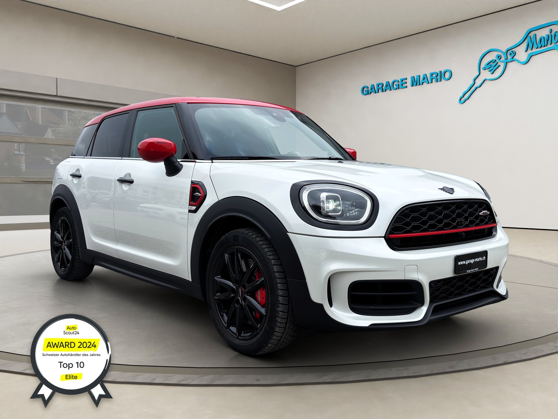 MINI Countryman John Cooper Works ALL4 Steptronic✅CH-Fahrzeug & 8-fach bereift auf ALU✅-image-0