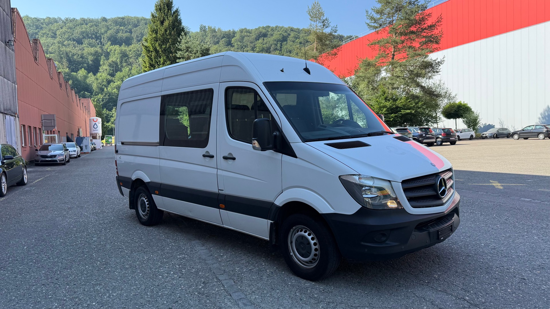 MERCEDES-BENZ Sprinter 316 NGT Standard klimatisiert mit Schranke-image-1