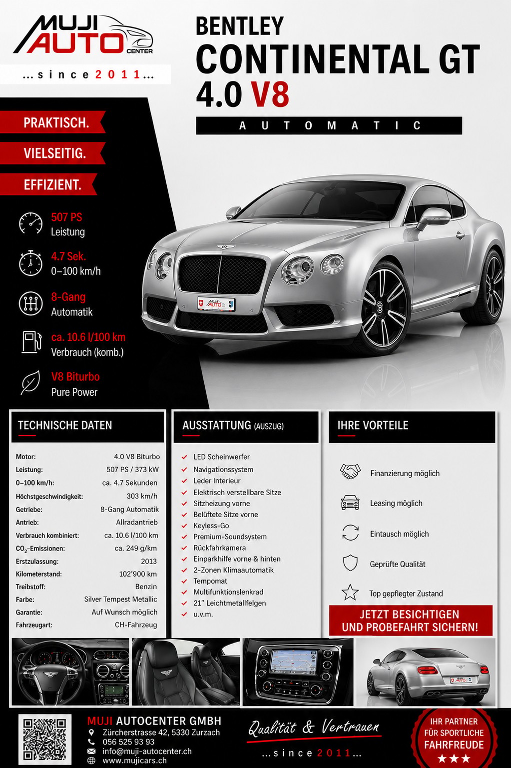 BENTLEY Continental GT 4.0 V8-image-25