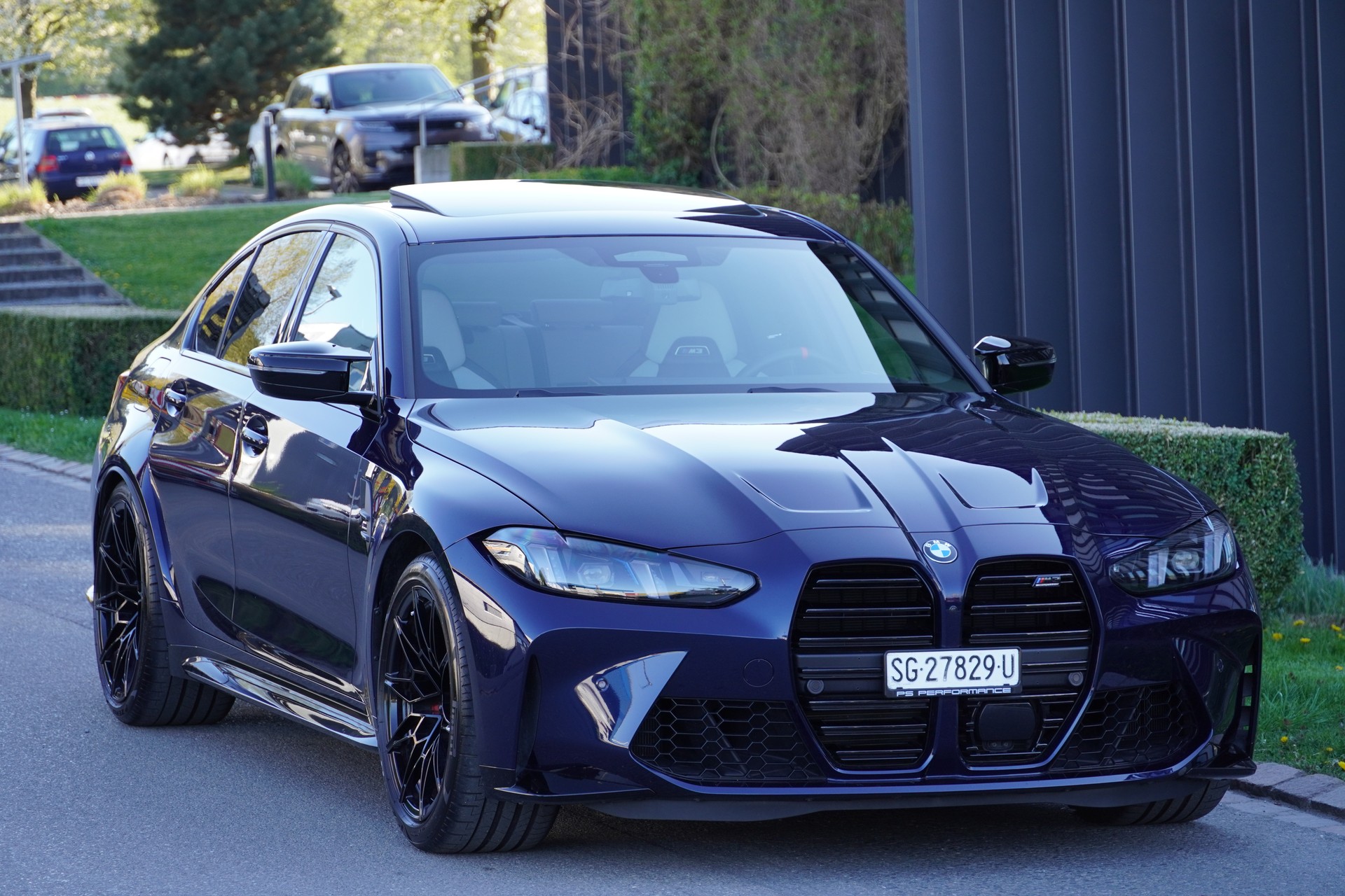 BMW M3 Competition M xDrive//BMW Individual Tansanitblau//Werksgarantie bis 03.2028//-image-2