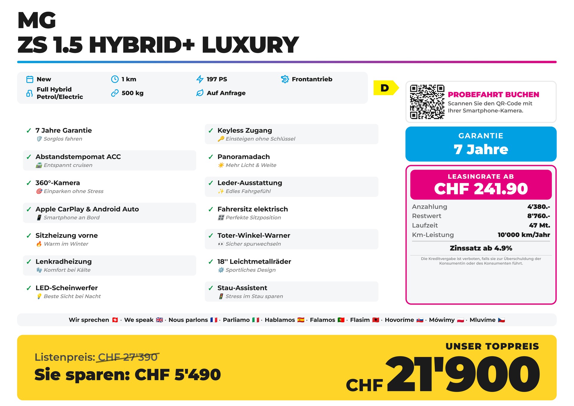 MG ZS 1.5 Hybrid+ Luxury-image-1