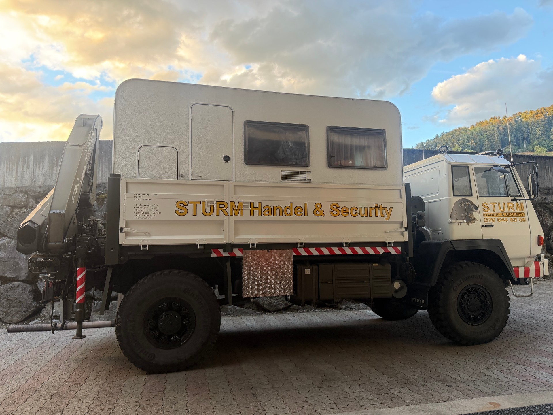STEYR 4x4 Sperre Kran Seilwinde-image-4
