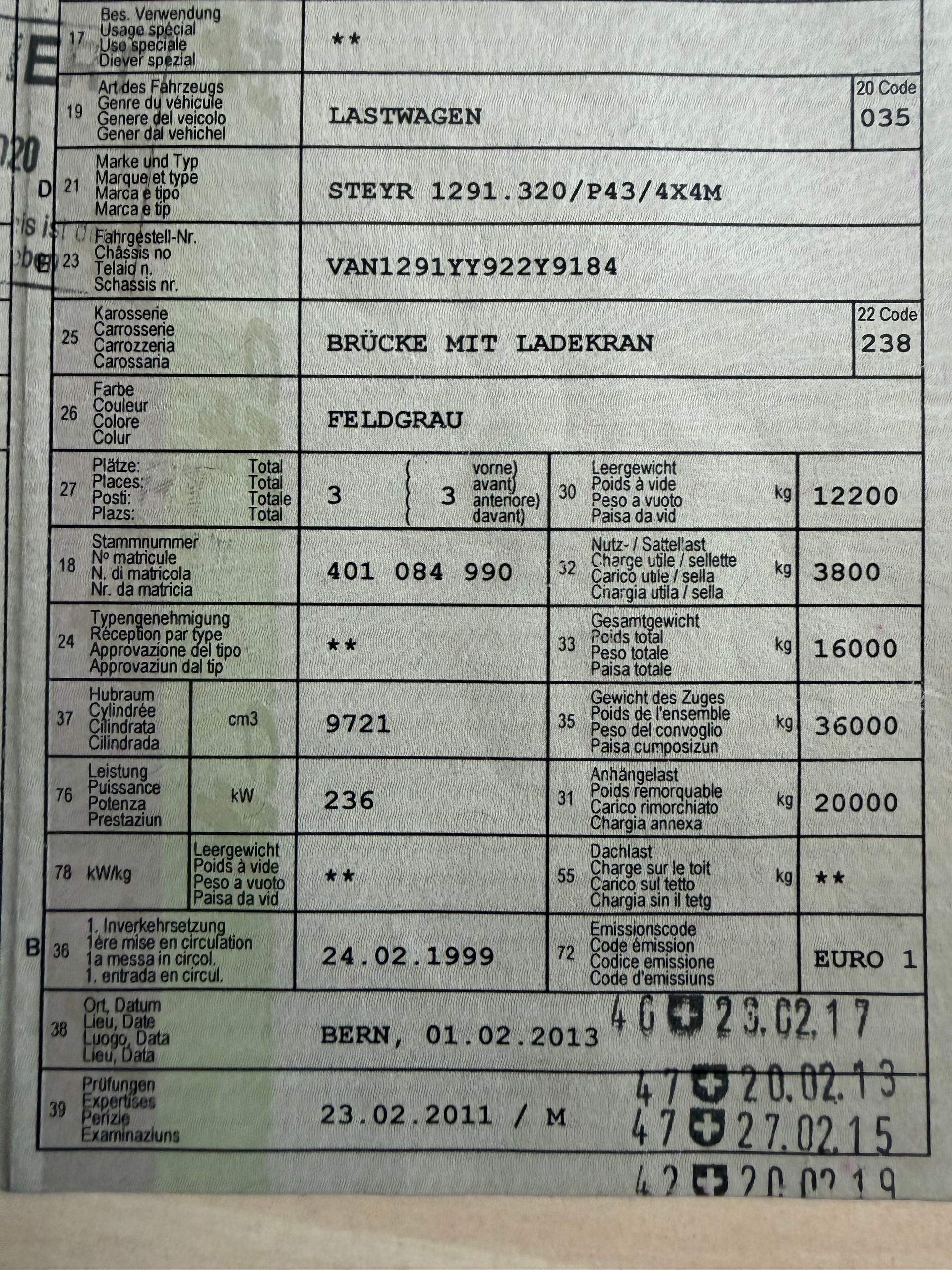 STEYR 4x4 Sperre Kran Seilwinde-image-15