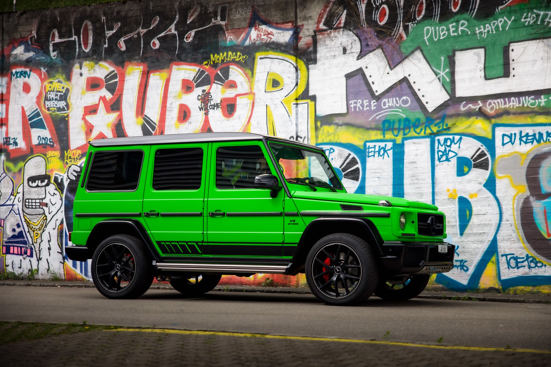 MERCEDES-BENZ G 63 AMG Exclusive Edition Speedsh. Plus 7G-Tronic CRAZY COLOR EDITION alien green-image-1