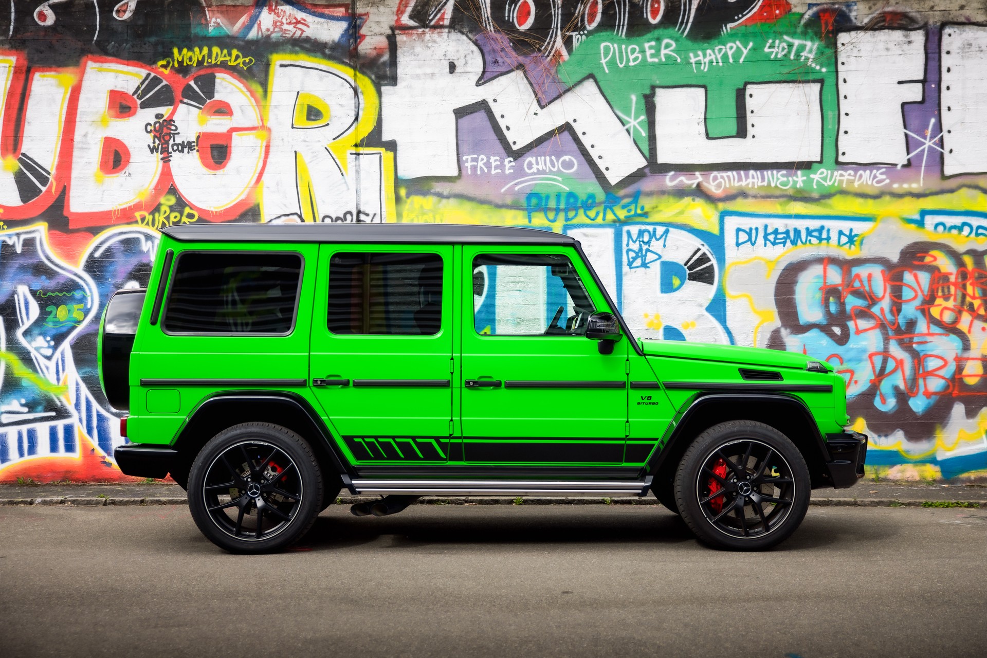 MERCEDES-BENZ G 63 AMG Exclusive Edition Speedsh. Plus 7G-Tronic CRAZY COLOR EDITION alien green-image-2
