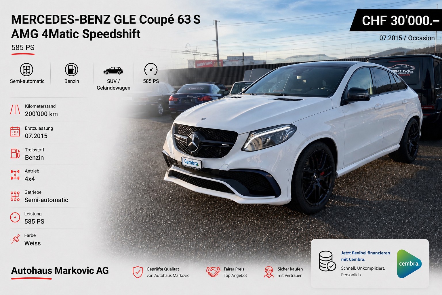 MERCEDES-BENZ GLE Coupé 63 S AMG 4Matic Speedshift