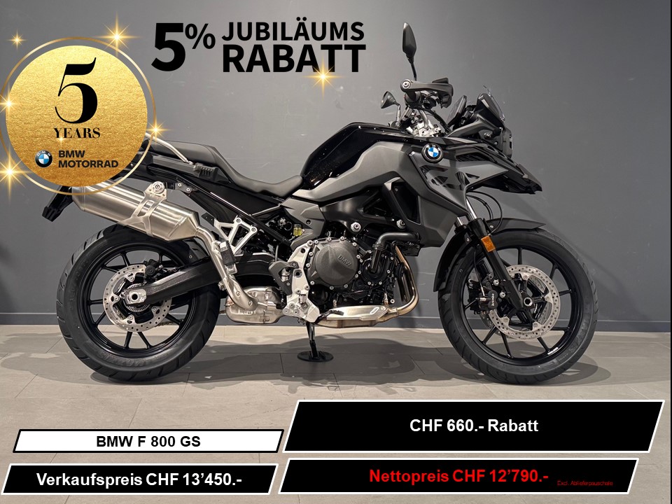 BMW F 800 GS 5% Jubiläumsrabatt