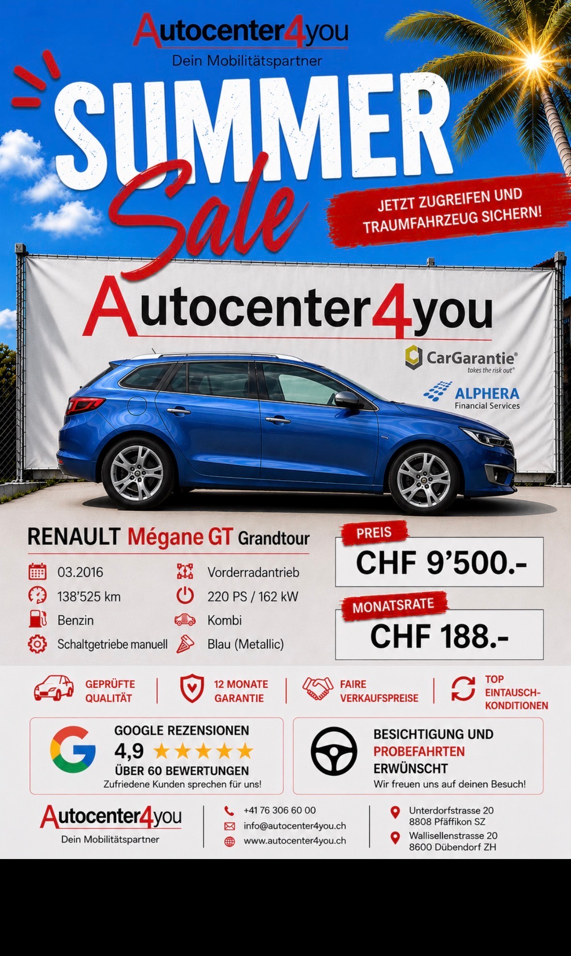 RENAULT Mégane Grandtour 2.0 16V Turbo GT