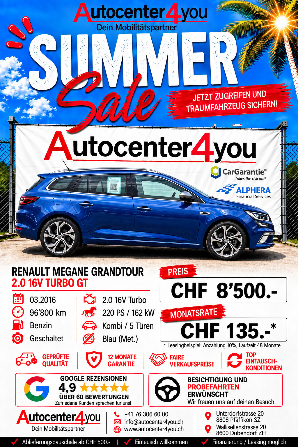 RENAULT Mégane Grandtour 2.0 16V Turbo GT