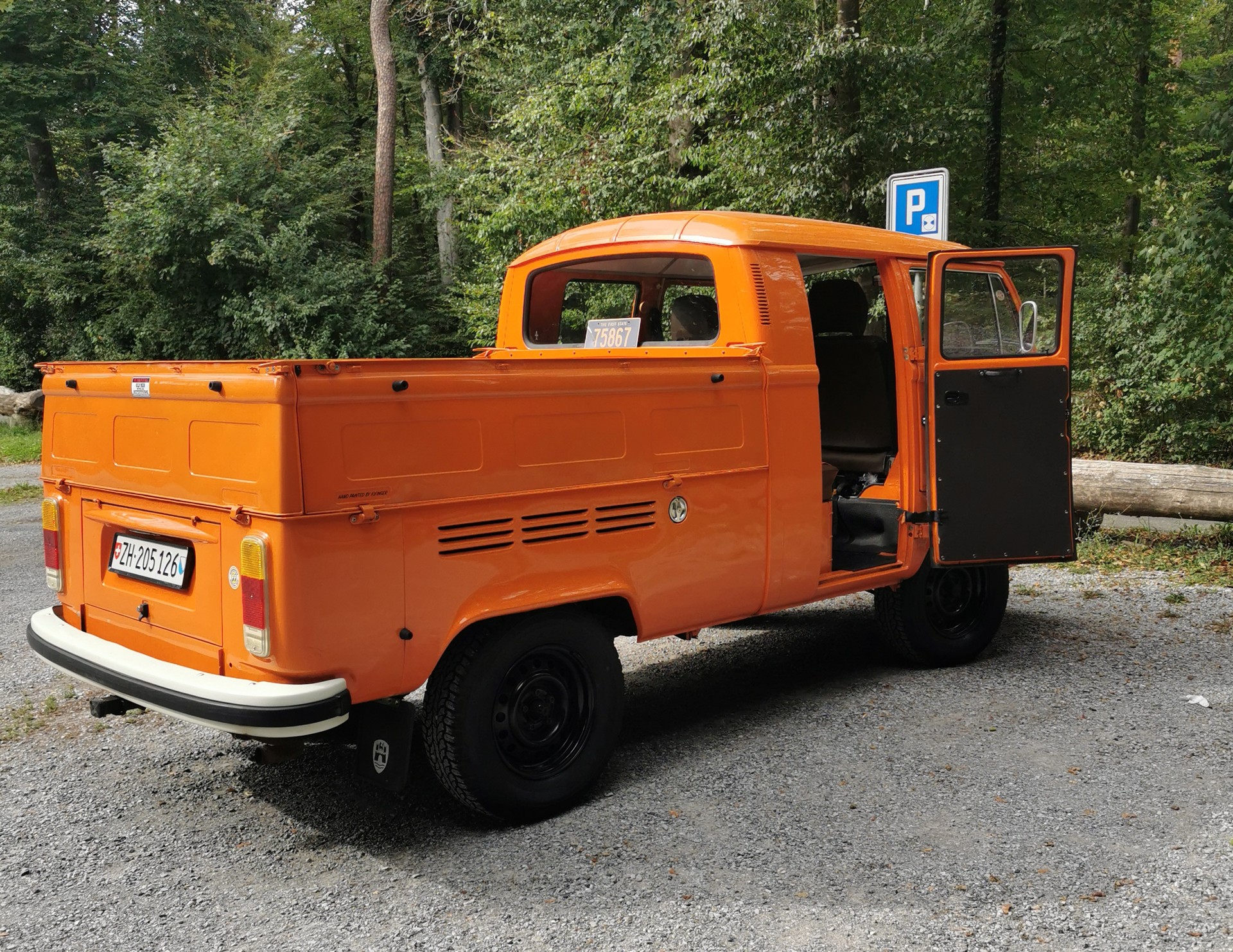 VW T2 Brücke Pick up Doka-image-2