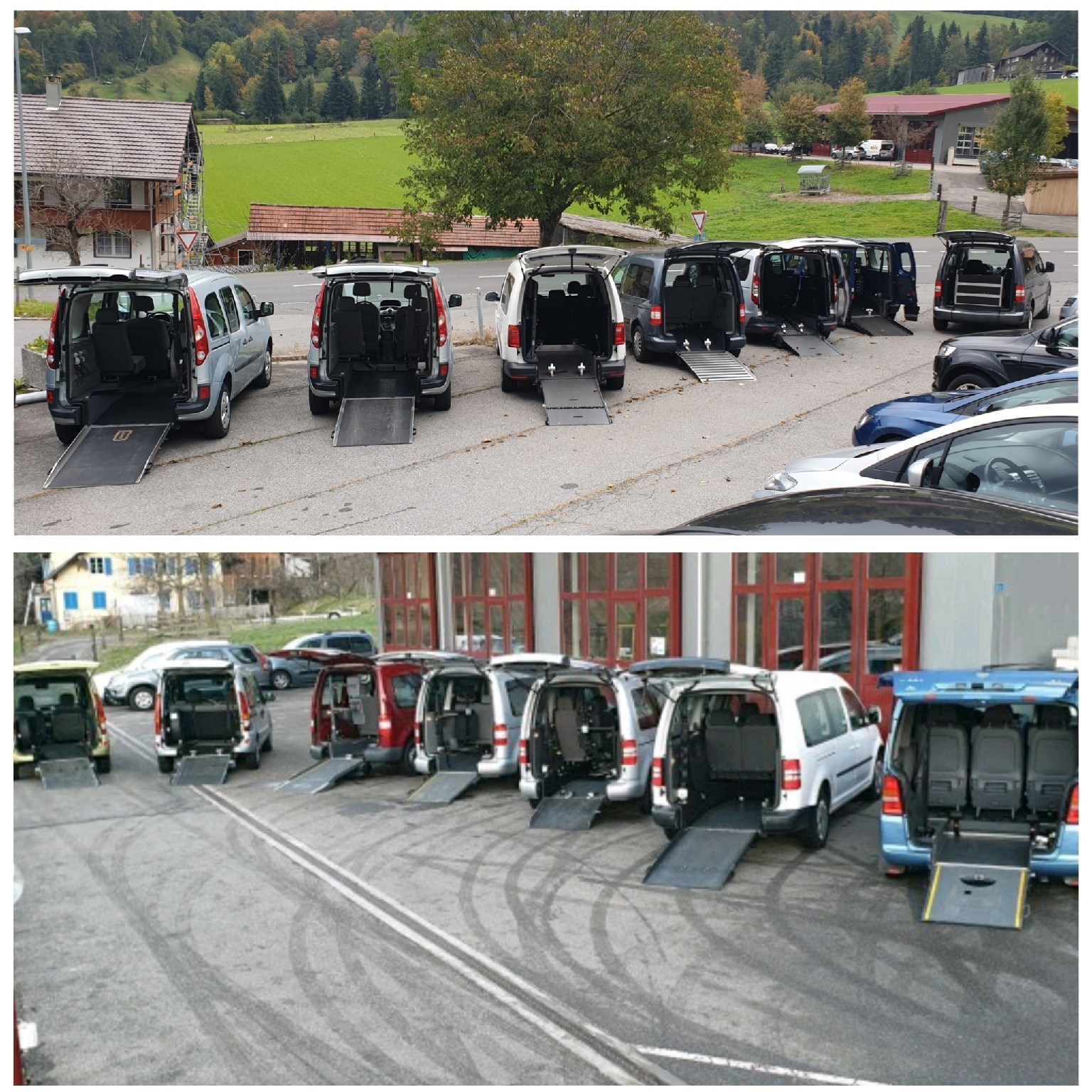 RENAULT Behindertengerecht-Rampe / 4-Sitze & ein Rollstuhlfahrer/in