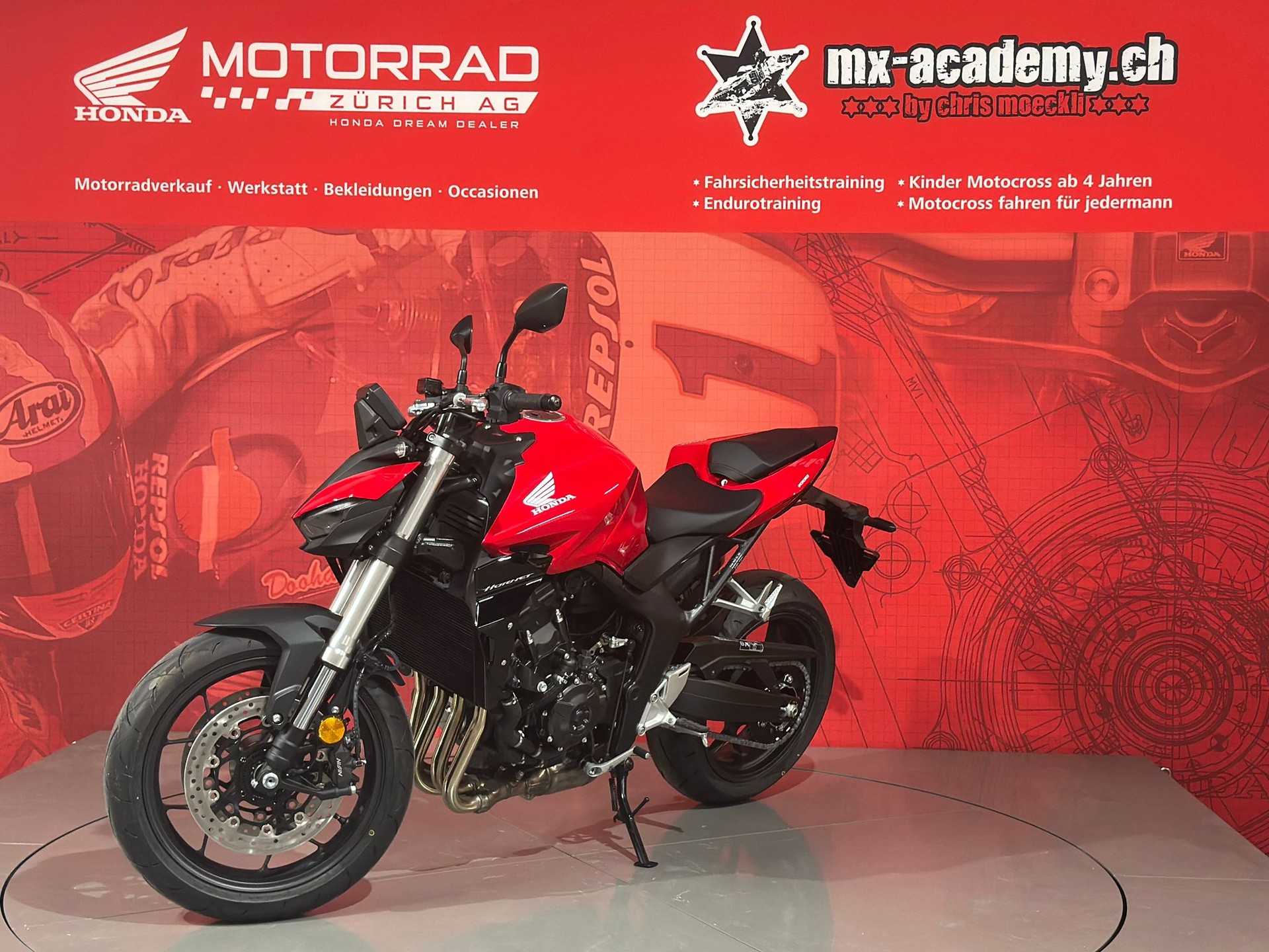 HONDA CB 1000 Hornet ** Neufahrzeug ** Grand Prix Red-showroom-element-1