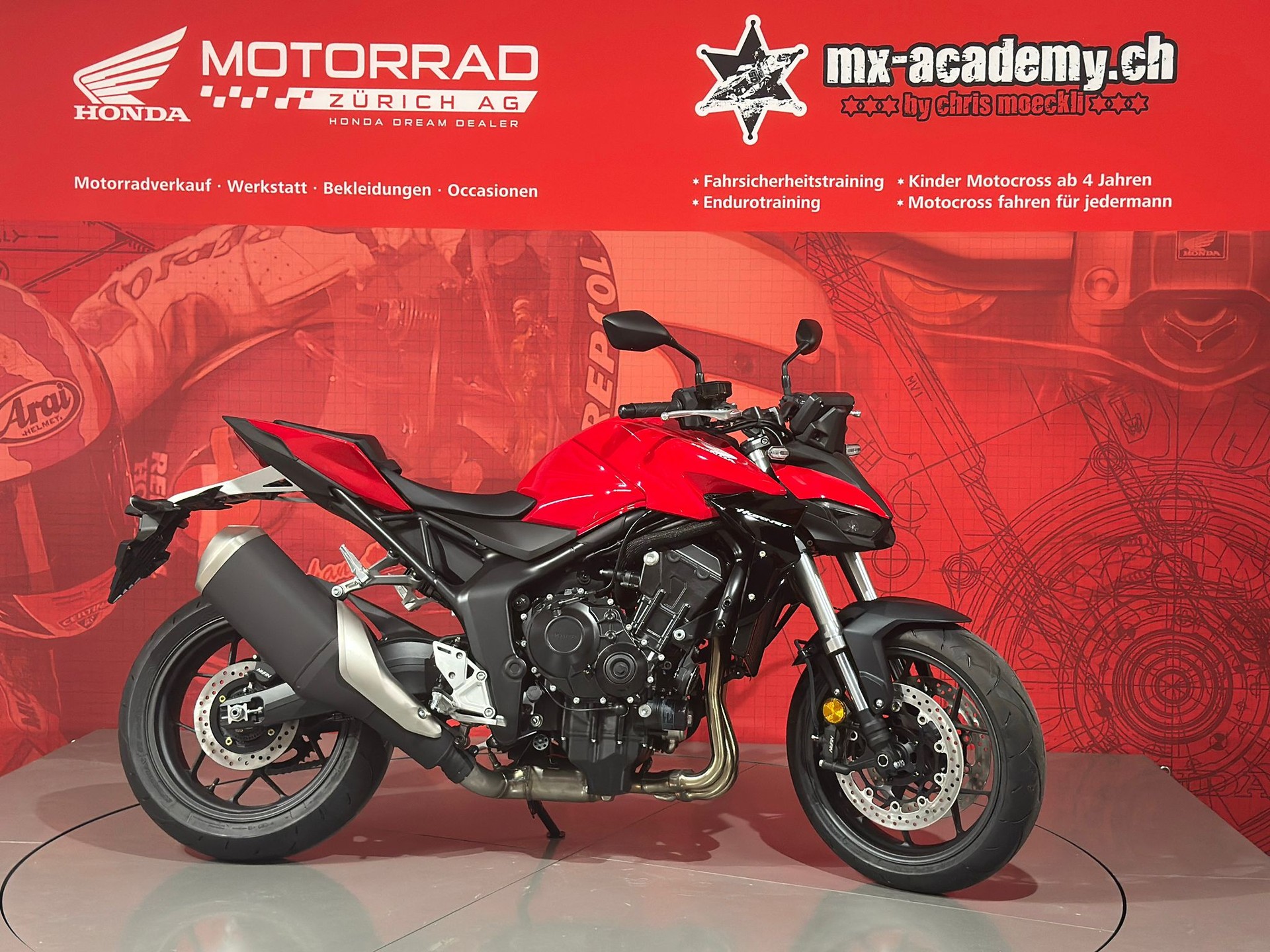 HONDA CB 1000 Hornet ** Neufahrzeug ** Grand Prix Red-showroom-element-3