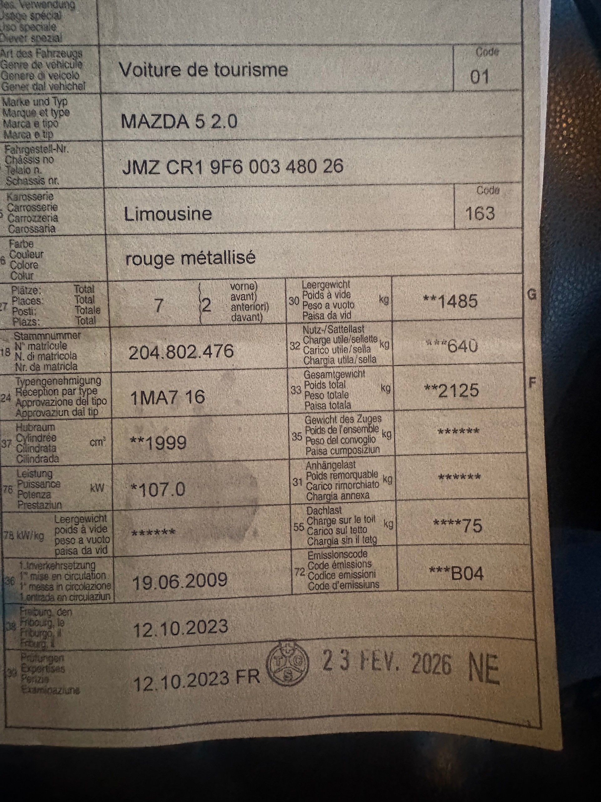 MAZDA 5 2.0 16V Confort-image-11