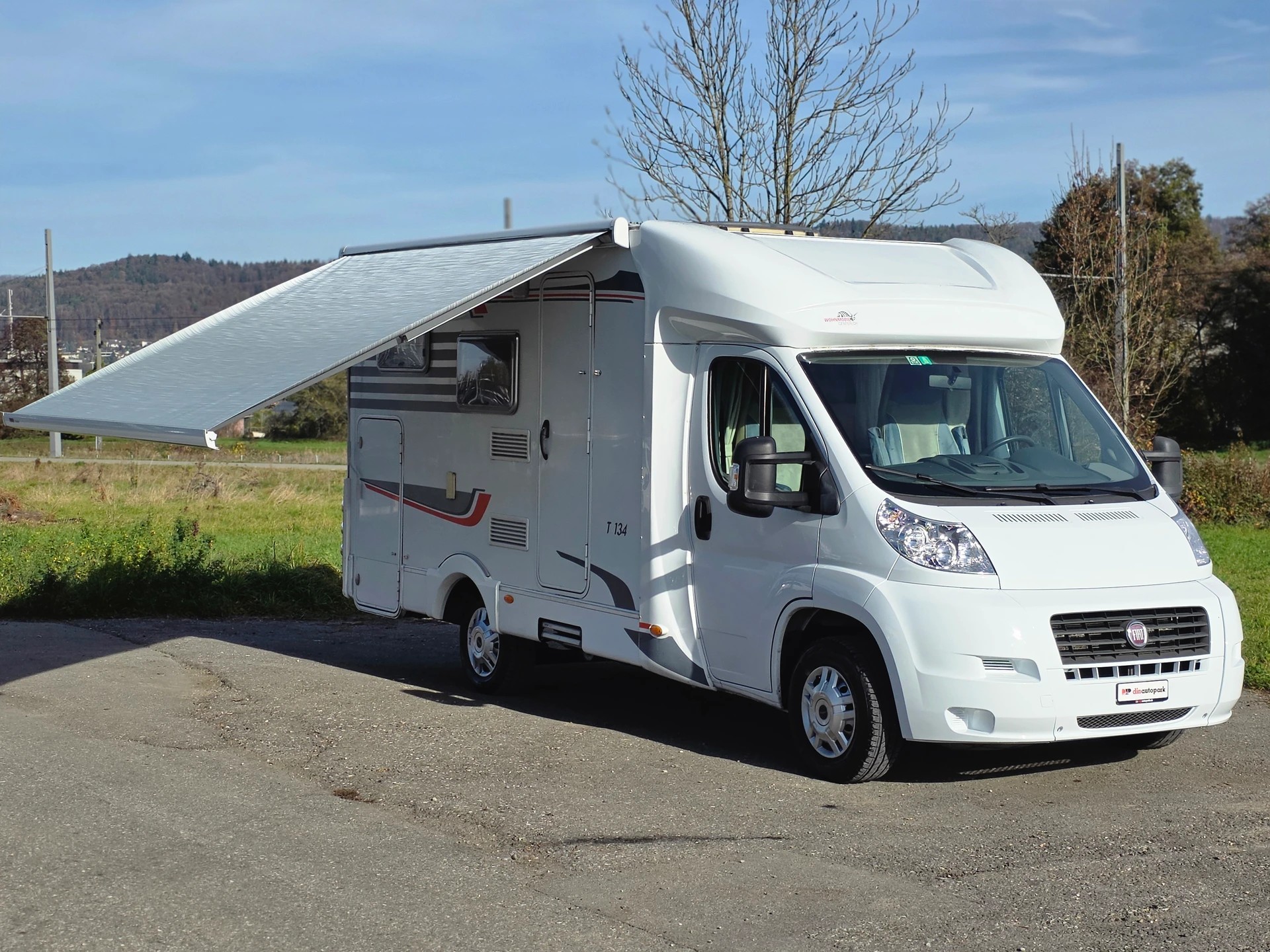 FIAT Ducato Capron Carado T134 Kompakt * Küche * Klima * WC/Dusche * TV * 2 Betten *-image-4