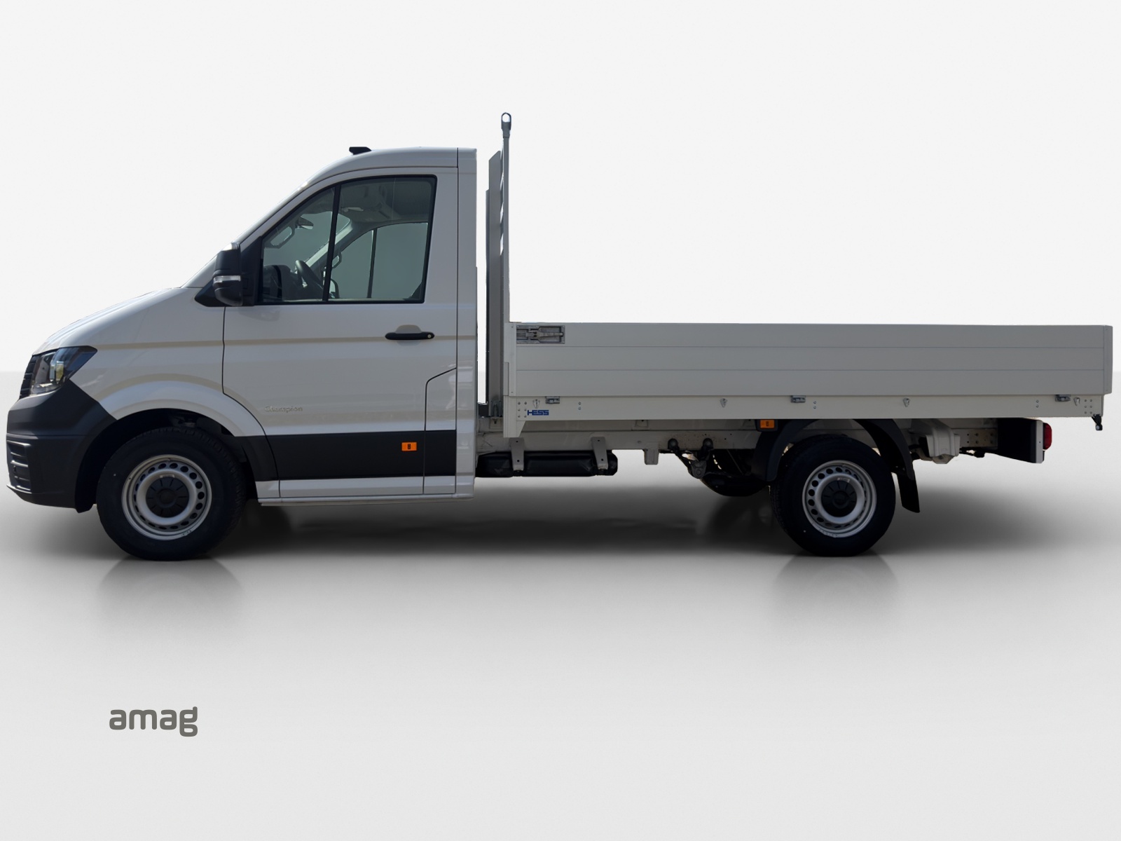 VW Crafter 35 Chassis-Kabine Alu Ladebrücke Champion 140PS 6G RS 3640 mm-showroom-element-1