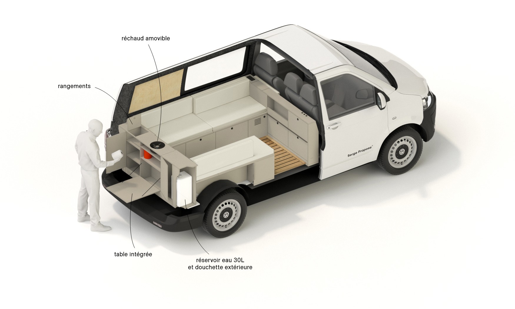VW T6 Camper Transporter, kurzer Radstand, professioneller Ausbau-image-7
