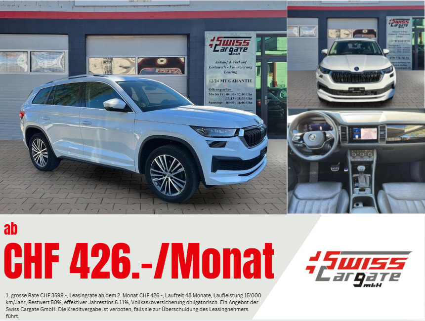 SKODA Kodiaq 2.0 TSI 4x4 L&K mit AHK & Standheizung + Panoramadach-image-0