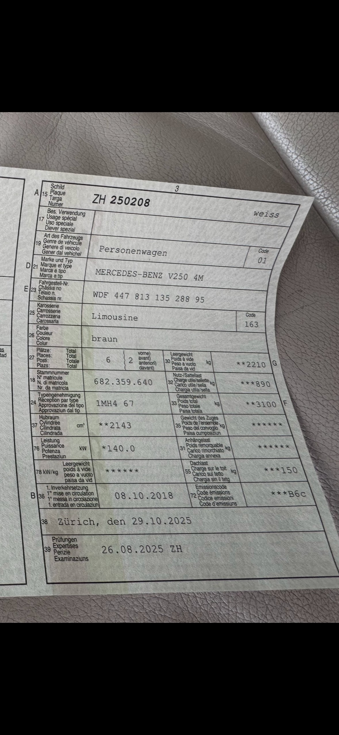 MERCEDES-BENZ V 250 d BlueTec Sw. Ed.lang 4m-image-1