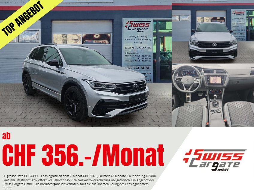 VW Tiguan 2.0TSI R-Line 4Motion DSG Black Style mit AHK-image-0