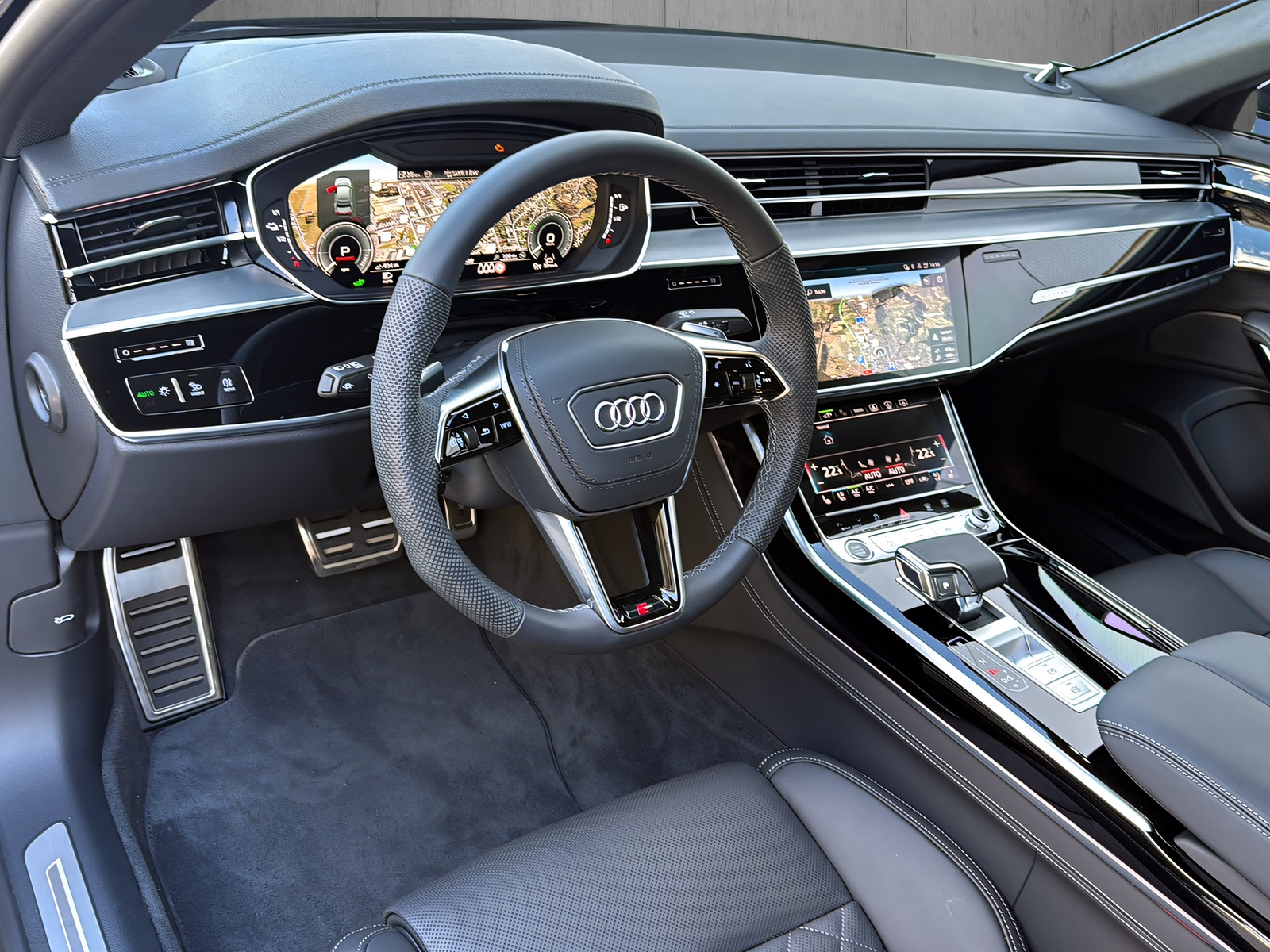 AUDI A8 60 TFSI e quattro tiptronic*B&O Sound, S-Sportsitze PLUS, AHK, Allradlenkung, Optikpaket-schwarz, (5-Jahre Garantie)-image-7