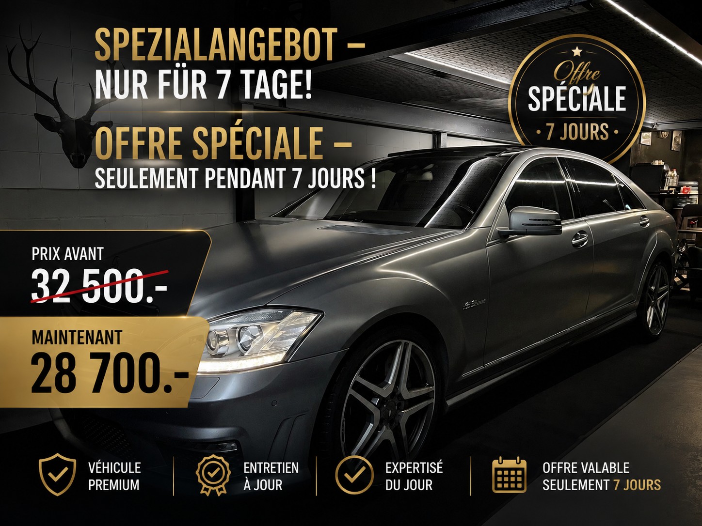MERCEDES-BENZ S 63 AMG L 7G-Tronic| Vollausstattung | Carbon | IWC | Designo Magno | Schliesshilfe |-image-0