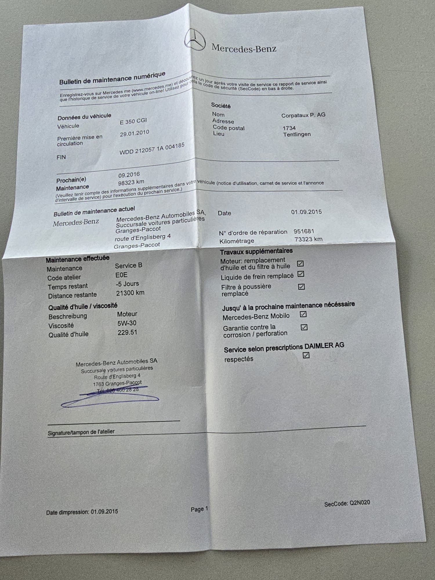 MERCEDES-BENZ E 350 CGI BlueEfficiency Elégance 7G-Tronic-image-20