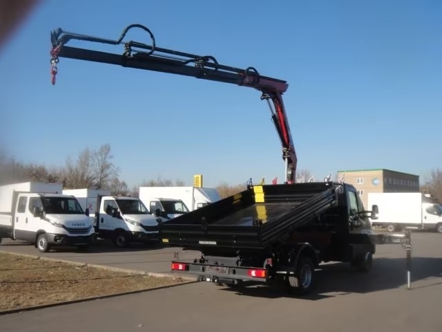 IVECO 70 C 18H Kipper mit Kran-image-2