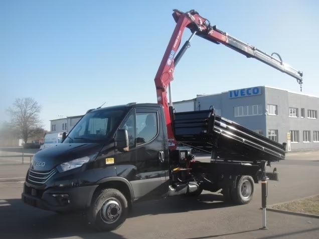 IVECO 70 C 18H Kipper mit Kran-image-0