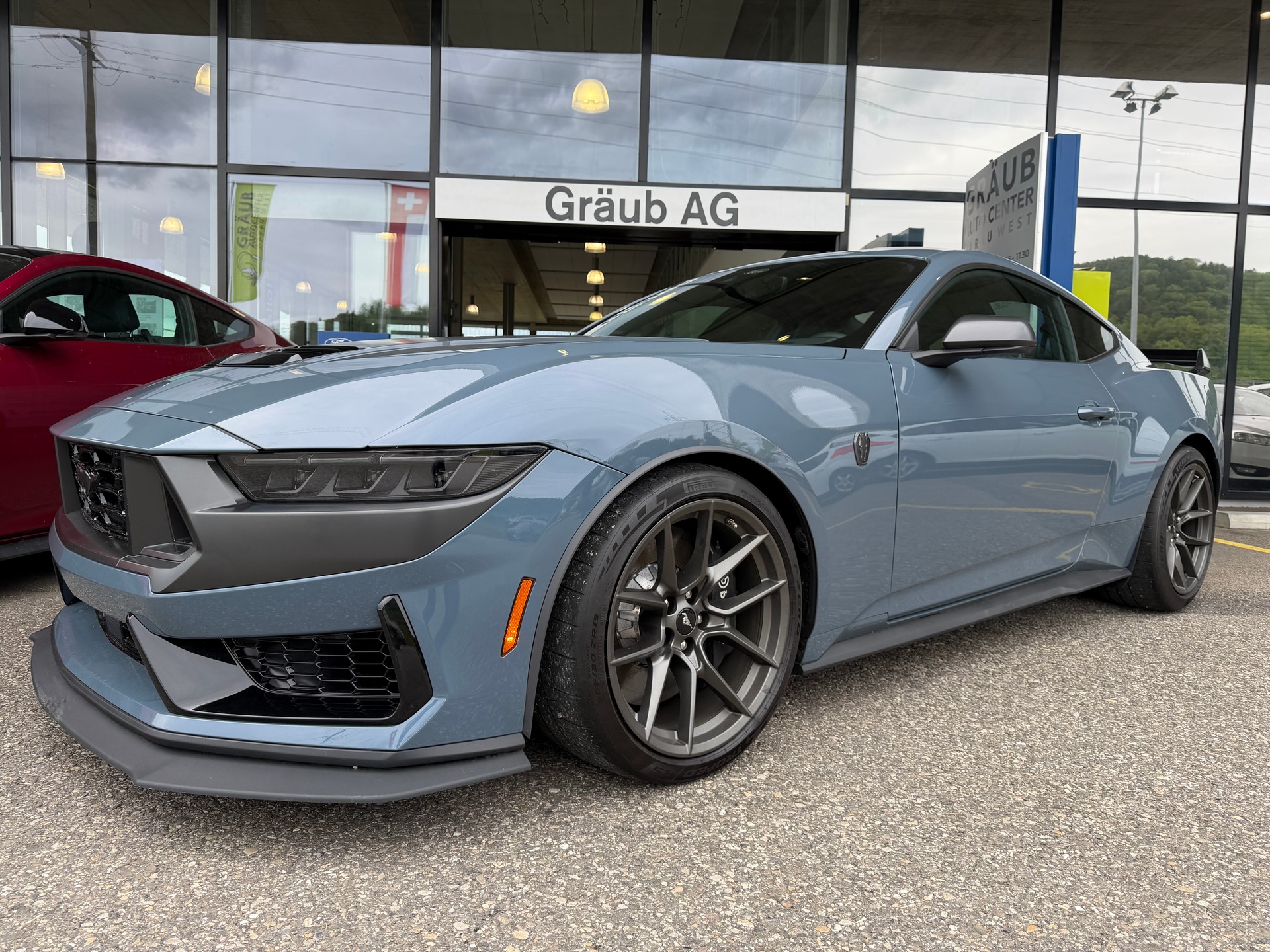 FORD Mustang Fastback 5.0 V8 Dark Horse US Version mit Handling Package! VAPOR BLUE ohne OPF