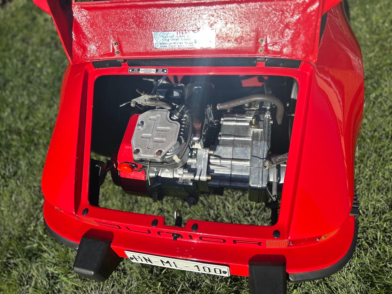 PORSCHE 911 Kinderfahrzeug mit Benzinmotor-image-7