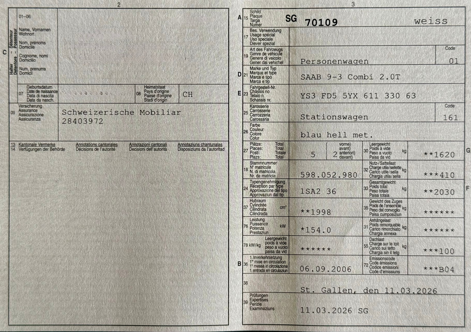 SAAB 9-3 2.0T Arc, CHF 6'200.–-image-5